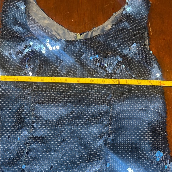 Vintage Handmade Blue Sequin Cocktail Party Dress Women’s Small - Picture 9 of 12